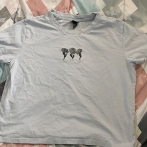 BLUE DAISY SHIRT SIZE S